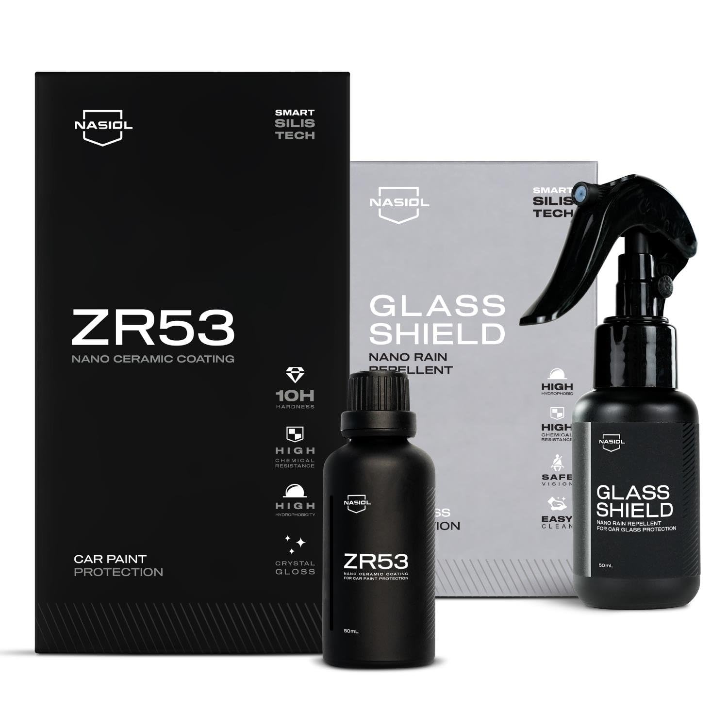 Amazon.com: Nasiol ZR53 Nano Ceramic Coating and Glasshield Spray
